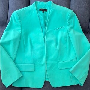 Nine West Blue Turquoise Blazer with Closure!